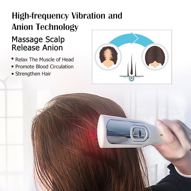 Infrared Massage Comb Hair Comb Massage Equipment Comb Hair Growth Care Treatment Hair Brush Grow Laser Hair Loss Therapy