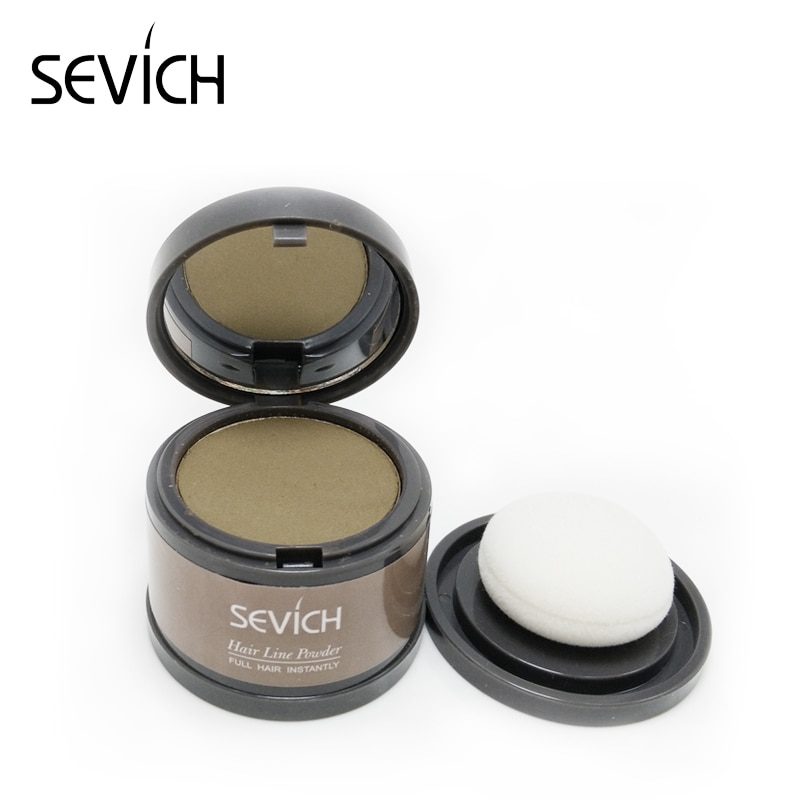 Sevich Makeup Hair Line Shadow Powder Eyebrow Powder Extract Easy to Wear Make Up neat symmetry hairline with Mirror Puff Fibers