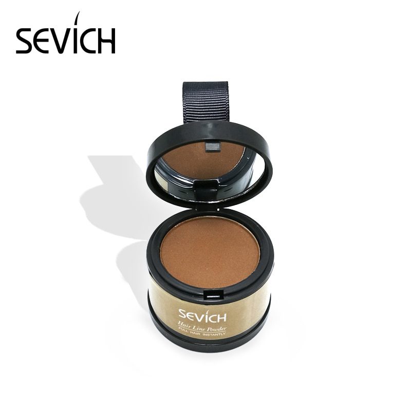 Sevich Makeup Hair Line Shadow Powder Eyebrow Powder Extract Easy to Wear Make Up neat symmetry hairline with Mirror Puff Fibers