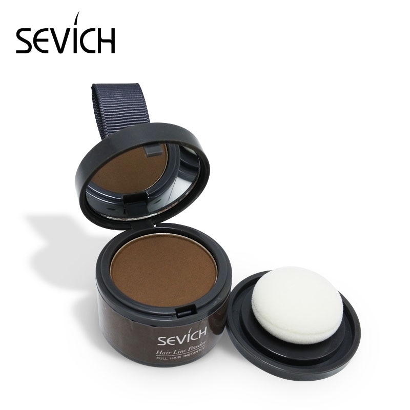 Sevich Makeup Hair Line Shadow Powder Eyebrow Powder Extract Easy to Wear Make Up neat symmetry hairline with Mirror Puff Fibers