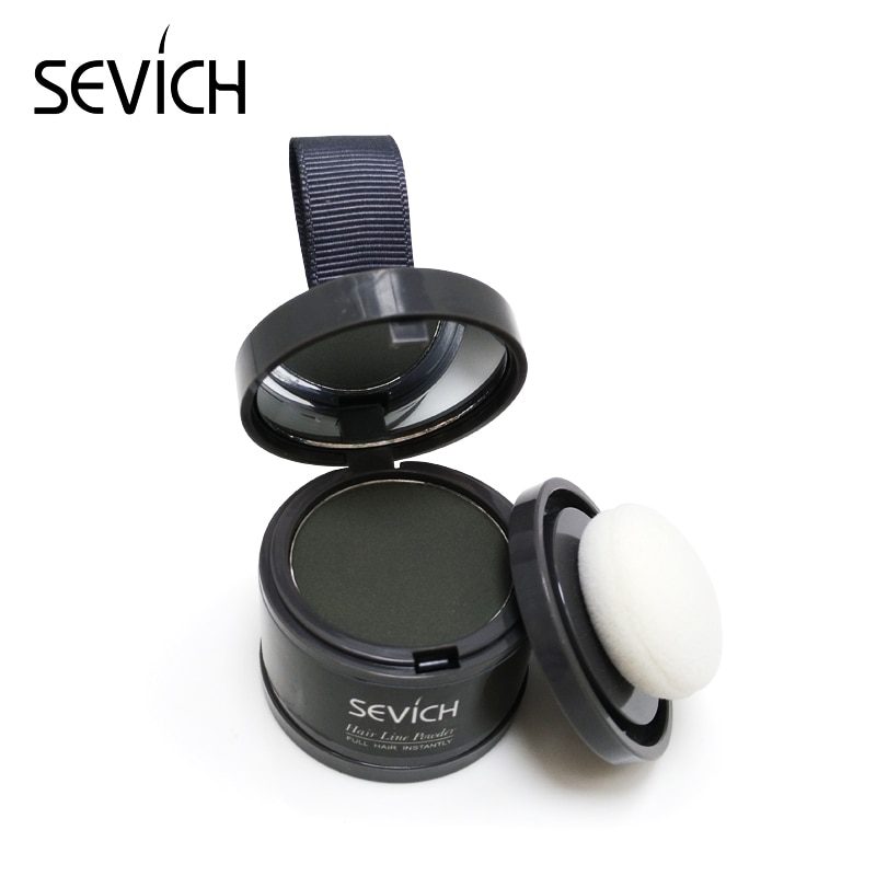 Sevich Makeup Hair Line Shadow Powder Eyebrow Powder Extract Easy to Wear Make Up neat symmetry hairline with Mirror Puff Fibers