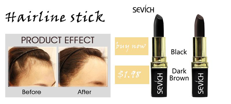 Sevich Makeup Hair Line Shadow Powder Eyebrow Powder Extract Easy to Wear Make Up neat symmetry hairline with Mirror Puff Fibers