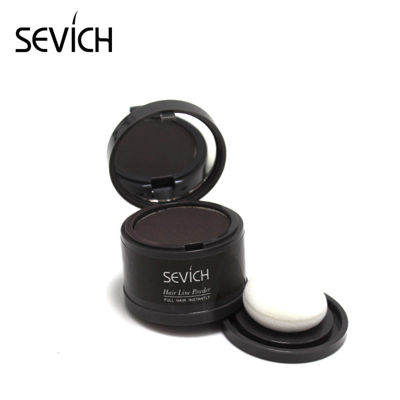 Sevich Makeup Hair Line Shadow Powder Eyebrow Powder Extract Easy to Wear Make Up neat symmetry hairline with Mirror Puff Fibers