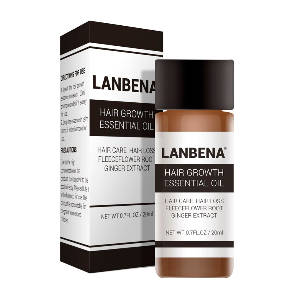 LANBENA Fast Powerful Hair Growth Essence Products Essential Oil Treatment Preventing Hair Loss Hair Care Andrea 20ml !