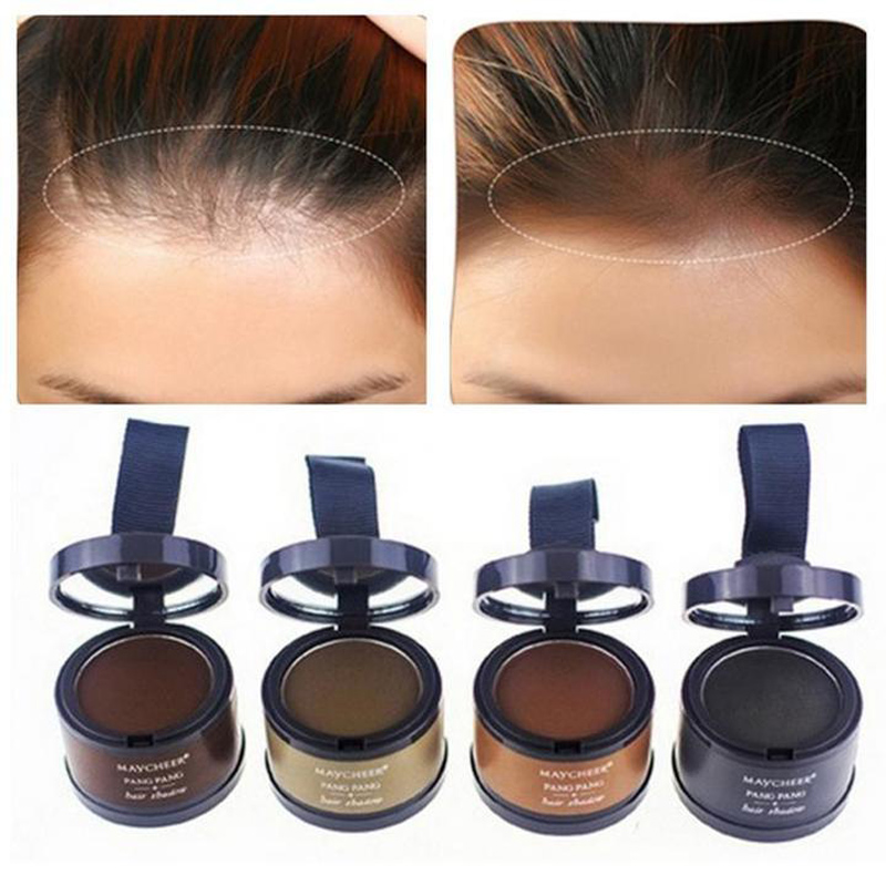 MAYCHEER Hair Fluffy Powder Instantly Black Root Cover Up Natural Instant Hair Line Shadow Powder full Hair Concealer Coverage