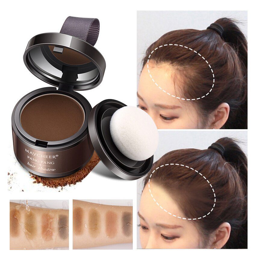 MAYCHEER Hair Fluffy Powder Instantly Black Root Cover Up Natural Instant Hair Line Shadow Powder full Hair Concealer Coverage