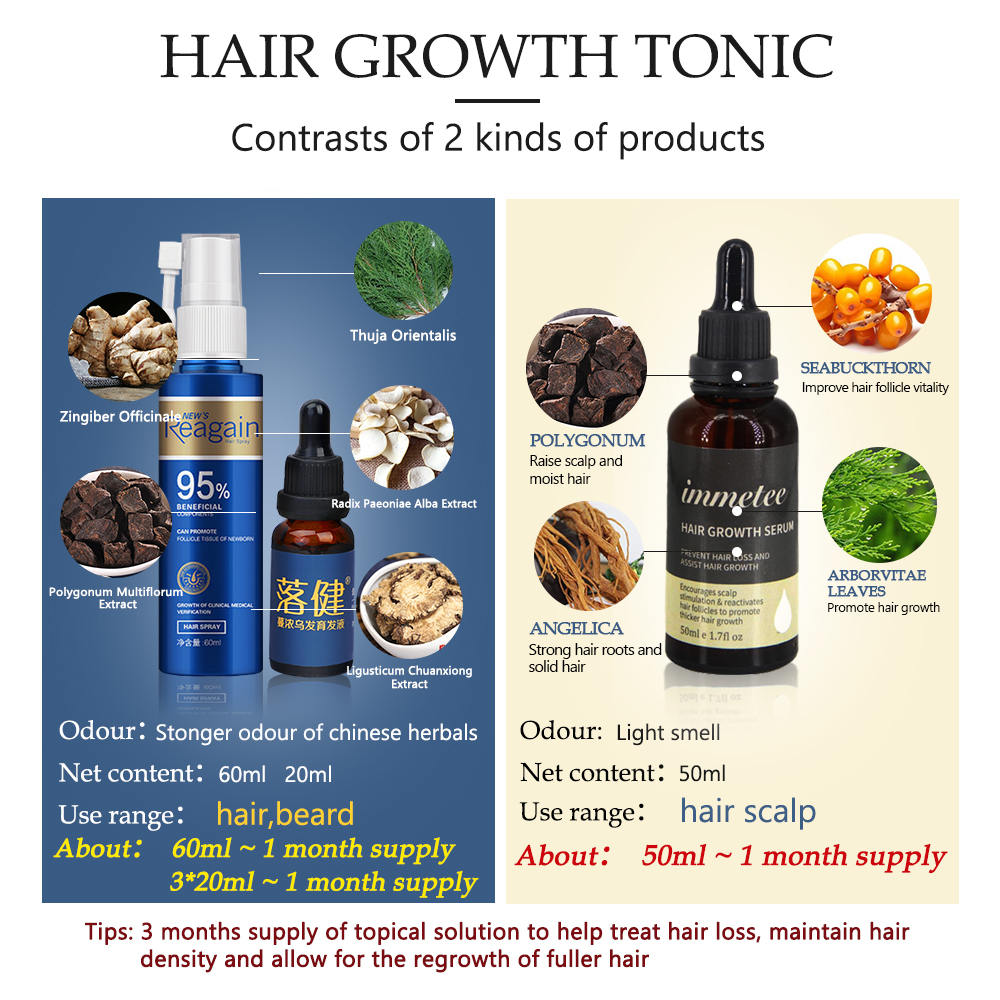 Hair Growth Essence Oil Anti Hair Loss Treatment for Beard Growth Oil Repair Damage Hair Roots Hair Care Products Hair Tonic