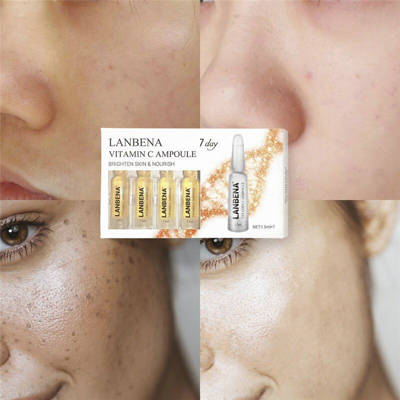 LANBENA Ampoule Serum Hyaluronic Acid+Vitamin C+24K Gold Retinol+Q10+Ceramide Anti-Aging Wrinkle Moisturizing Skin Care 7 Days