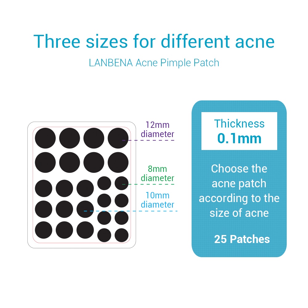 LANBENA Acne Pimple Patch 25pcs Daily Use Invisible Acne Stickers Blemish Treatment Acne Master Face Mask Beauty Tool Skin Care