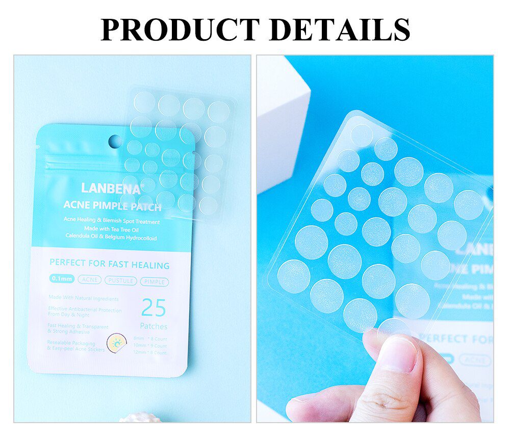 LANBENA Acne Pimple Patch 25pcs Daily Use Invisible Acne Stickers Blemish Treatment Acne Master Face Mask Beauty Tool Skin Care