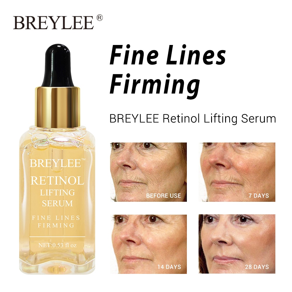 BREYLEE Serum Series Hyaluronic Acid Rose Nourishing Vitamin C whitening Retinol Firming 24k Gold Soothing Repair Face Care 1pcs
