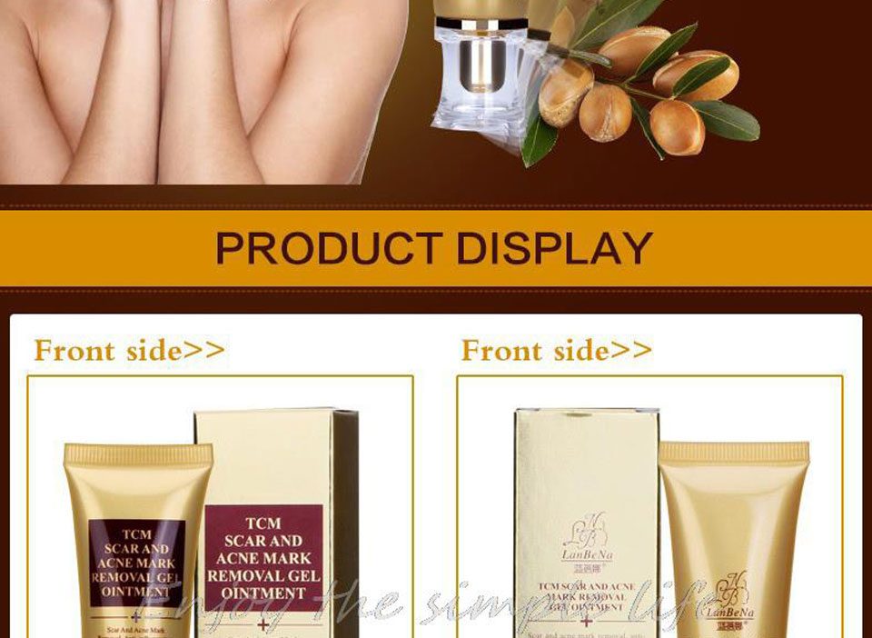 LANBENA Acne Scar Removal Strentch Marks Acne Treatment Shrink Pores Gel Bleaching Essence Whitening  Face Cream Skin Care