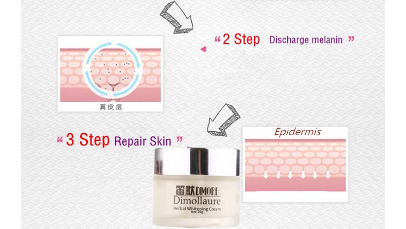 Dimollaure Strong effect whitening cream +Kojic acid serum Remove Freckle melasma pigment Melanin sunburn Acne scars brown Spot