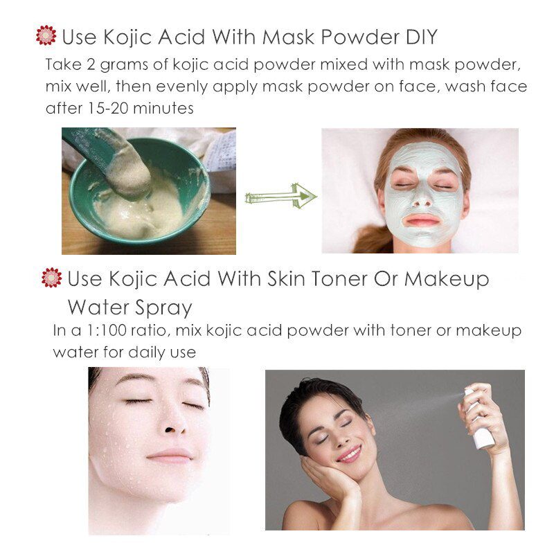 Dimollaure 30g pure Kojic Acid whitening cream+Kojic Acid serum Wrinkle removal Freckle melasma Acne scar pigmentt melanin cream