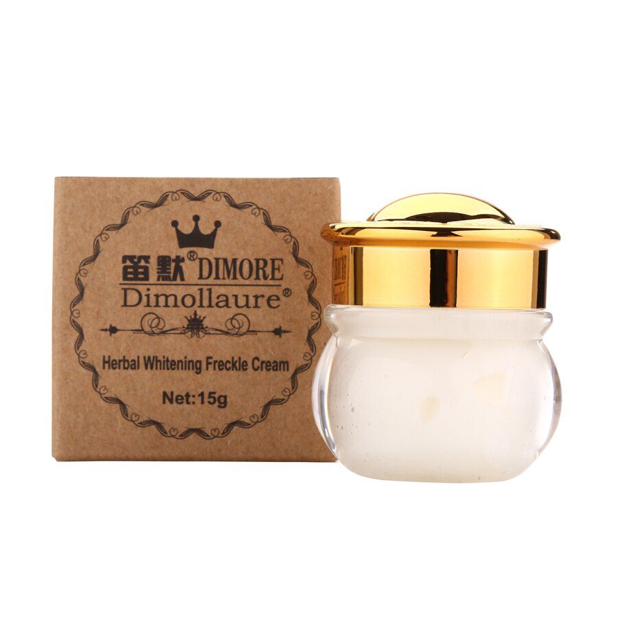 Dimollaure whitening Freckle cream+Fullerene 24k Gold Serum Anti-aging wrinkle Serum Removal melasma sunburn brown spot melanin