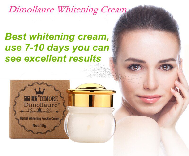 Dimollaure whitening Freckle cream+Fullerene 24k Gold Serum Anti-aging wrinkle Serum Removal melasma sunburn brown spot melanin