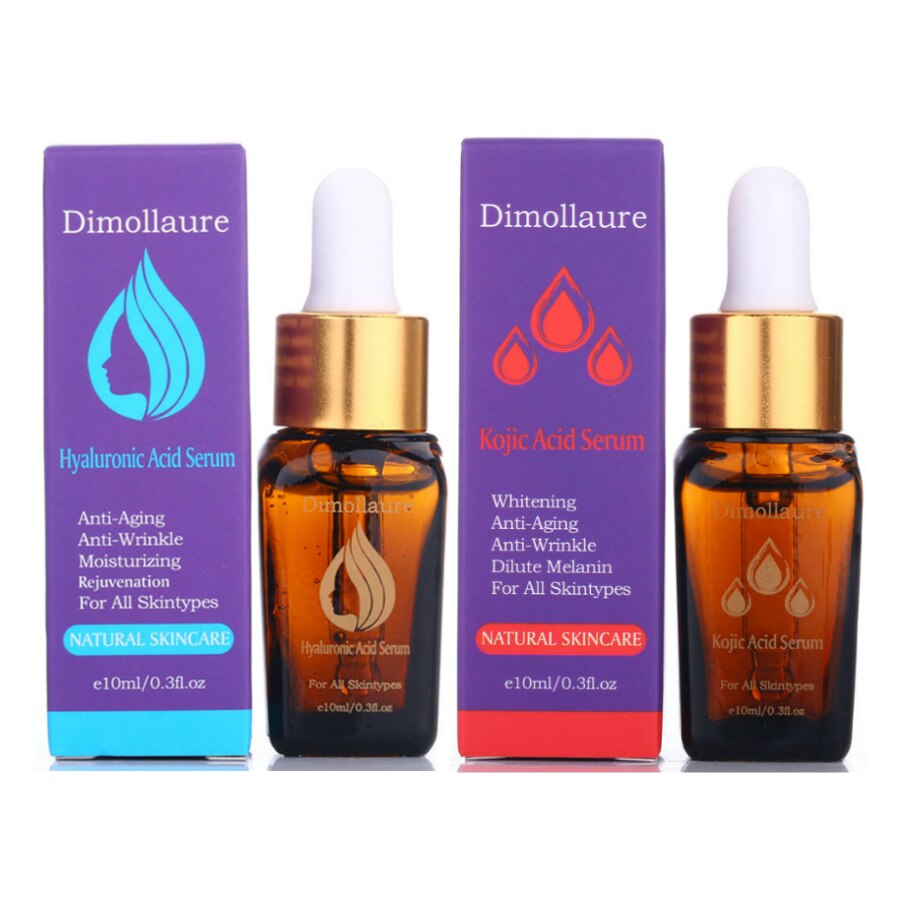 Dimollaure Retinol whitening cream +Kojic acid serum Remove Freckle melasma pigment Melanin sunburn Acne scars brown Spot
