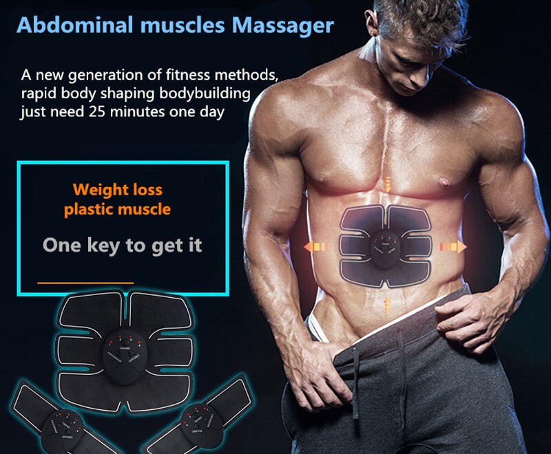 Smart EMS Hips Trainer Electric Muscle Stimulator Wireless Buttocks Abdominal ABS Stimulator Fitness Body Slimming Massager Knit