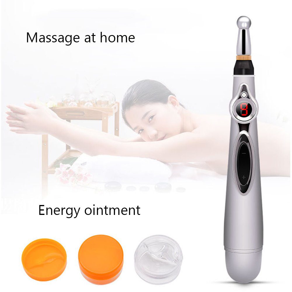 2019 Newst Electronic Acupuncture Pen Electric Meridians Laser Therapy Heal Massage Pen Meridian Energy Pen Relief Pain Tools