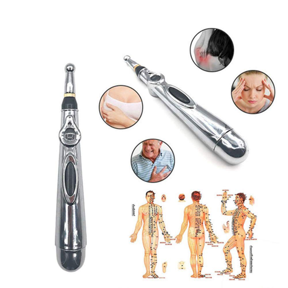 2019 Newst Electronic Acupuncture Pen Electric Meridians Laser Therapy Heal Massage Pen Meridian Energy Pen Relief Pain Tools