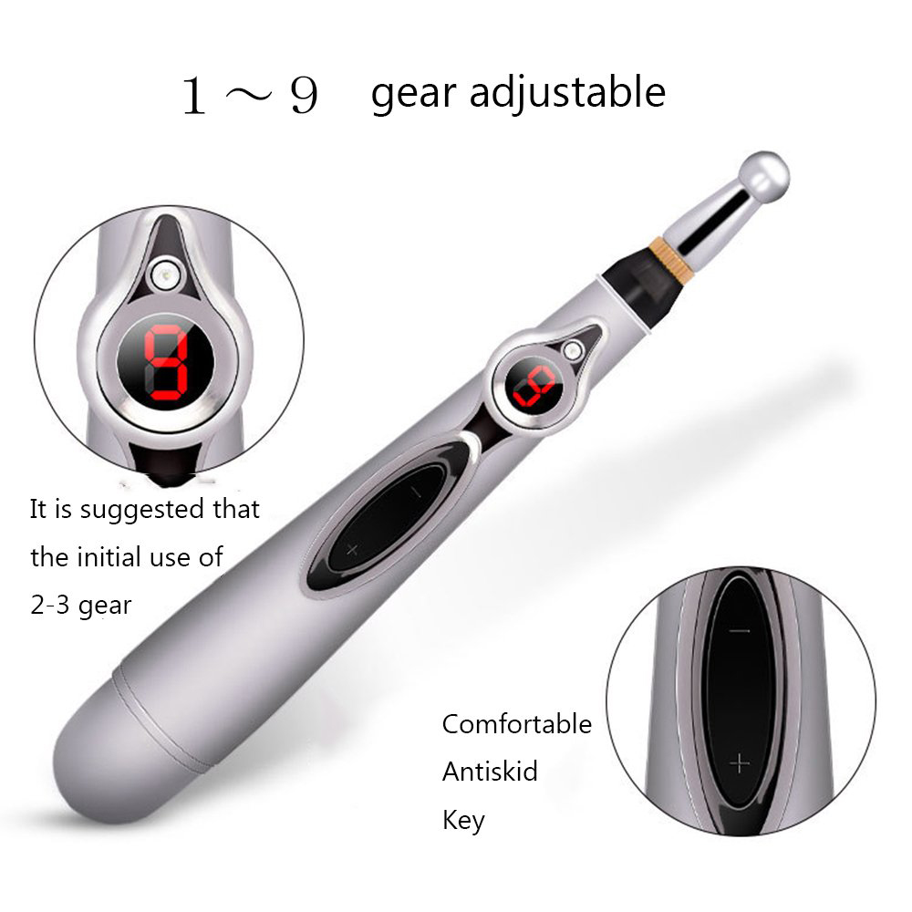 2019 Newst Electronic Acupuncture Pen Electric Meridians Laser Therapy Heal Massage Pen Meridian Energy Pen Relief Pain Tools