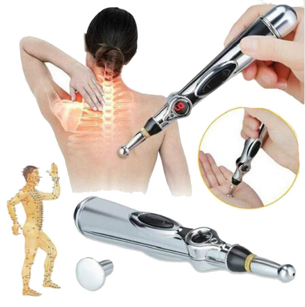 2019 Newst Electronic Acupuncture Pen Electric Meridians Laser Therapy Heal Massage Pen Meridian Energy Pen Relief Pain Tools