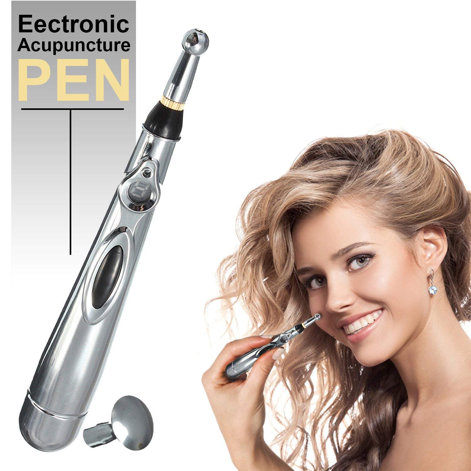 2019 Newst Electronic Acupuncture Pen Electric Meridians Laser Therapy Heal Massage Pen Meridian Energy Pen Relief Pain Tools