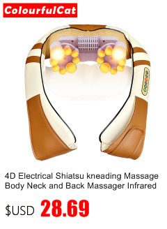 Electric Neck Roller Massager for Back Pain Shiatsu Infrared lamp Massage Pillow  Gua Sha Products Body Health Care Relaxation