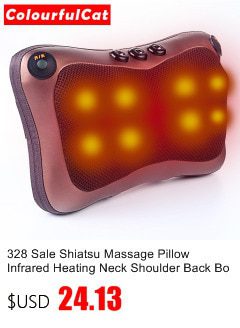 Electric Neck Roller Massager for Back Pain Shiatsu Infrared lamp Massage Pillow  Gua Sha Products Body Health Care Relaxation