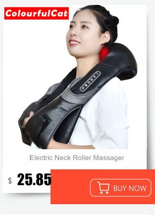 Electric Neck Roller Massager for Back Pain Shiatsu Infrared lamp Massage Pillow  Gua Sha Products Body Health Care Relaxation