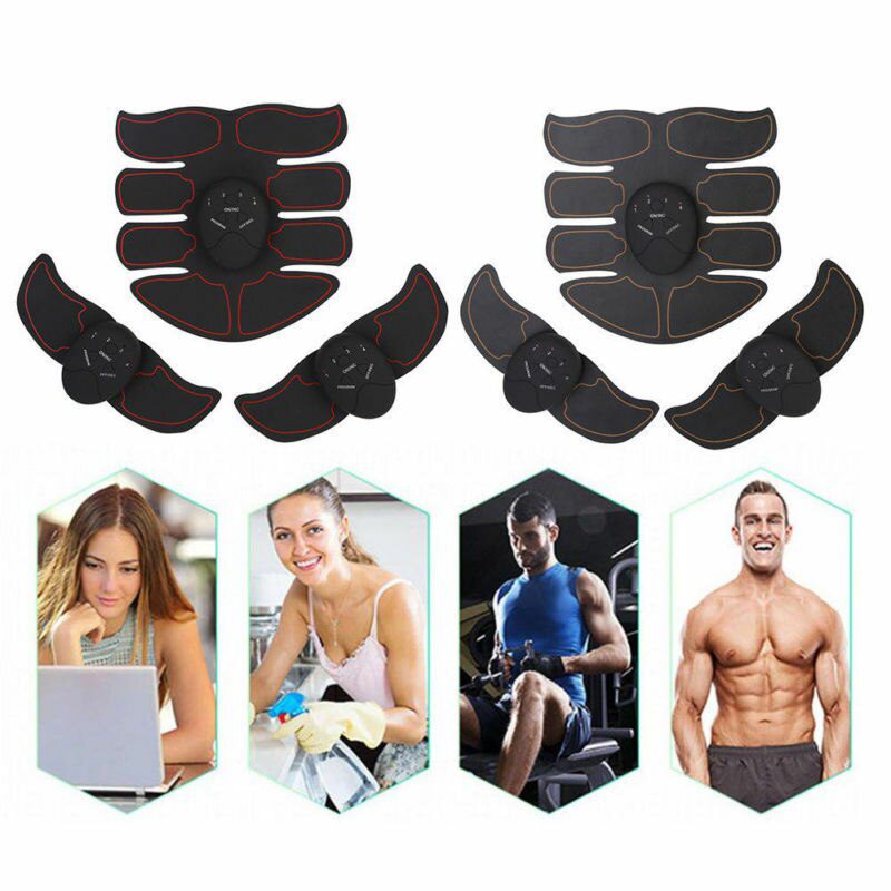 2019 EMS Wireless Muscle Stimulator Abdominal Toning Belt Muscle Toner Body Muscle Fitness Trainer For Abdomen Arm Leg Unisex