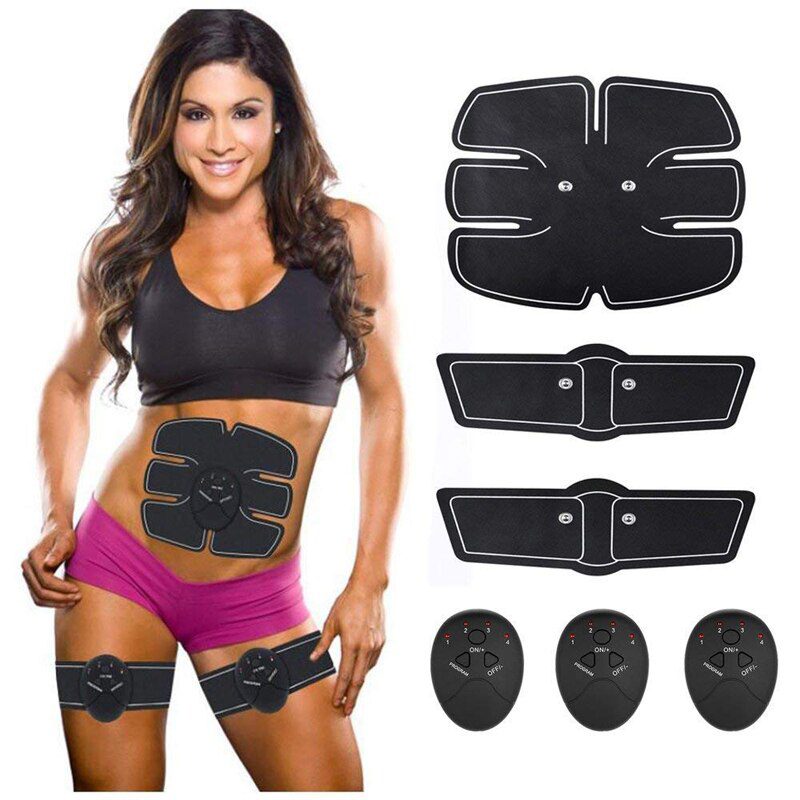 2019 EMS Wireless Muscle Stimulator Abdominal Toning Belt Muscle Toner Body Muscle Fitness Trainer For Abdomen Arm Leg Unisex