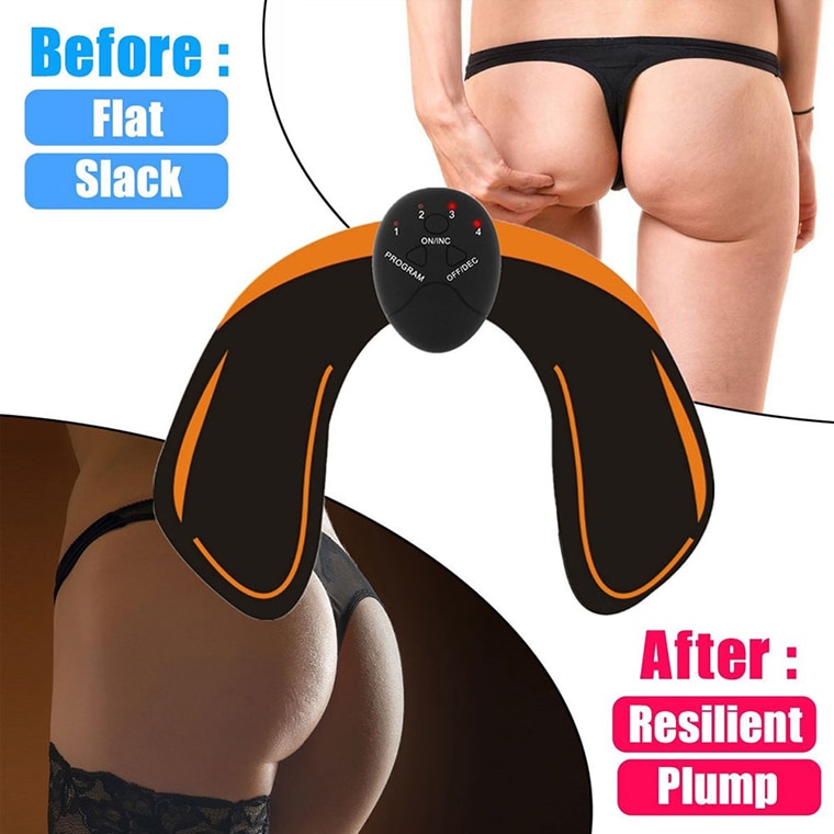 EMS Wireless Smart Muscle Stimulator Abdominal Trainer Hip Trainer Buttocks Butt Lifting Slimming Massager Body Shaping Unisex