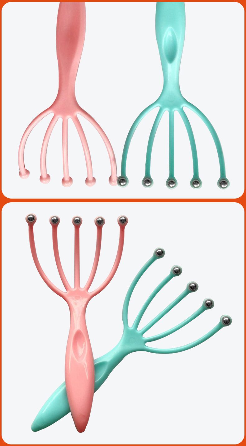 Hot seller Scalp massager Steel Ball head Massage Relaxation Five Finger  Massager for head