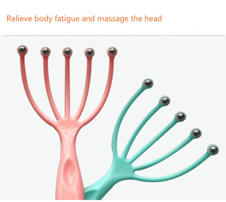 Hot seller Scalp massager Steel Ball head Massage Relaxation Five Finger  Massager for head