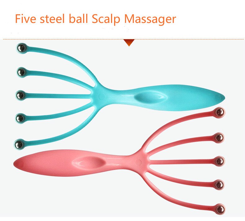 Hot seller Scalp massager Steel Ball head Massage Relaxation Five Finger  Massager for head