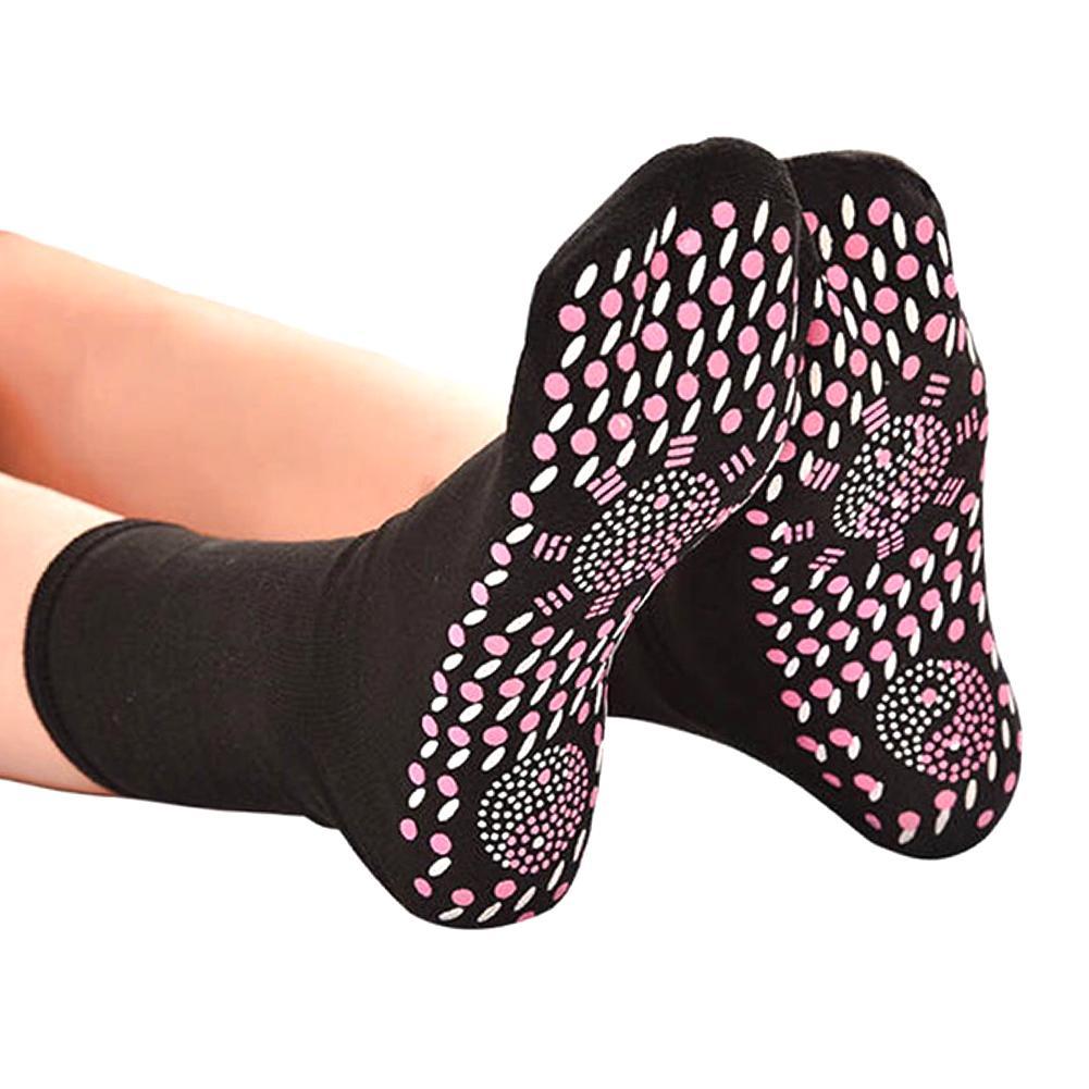 Self-heating physiotherapy socks Tourmaline Magnetic Therapy foot massage warm socks Healthy care Arthritis feet Massager