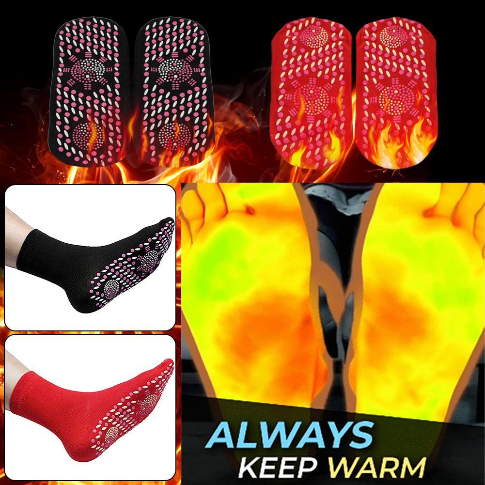 Self-heating physiotherapy socks Tourmaline Magnetic Therapy foot massage warm socks Healthy care Arthritis feet Massager