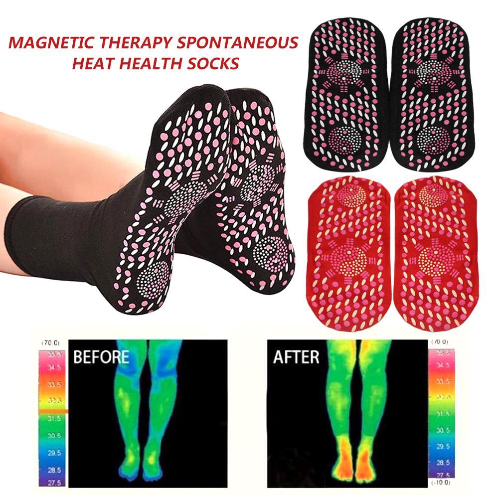 Self-heating physiotherapy socks Tourmaline Magnetic Therapy foot massage warm socks Healthy care Arthritis feet Massager