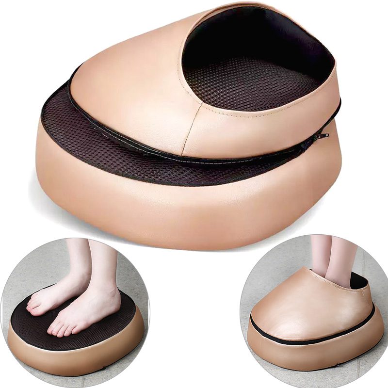 Electric foot massager roller Massage Machine fashion leather massager for back foot Infrared With heating Shiatsu Kneading