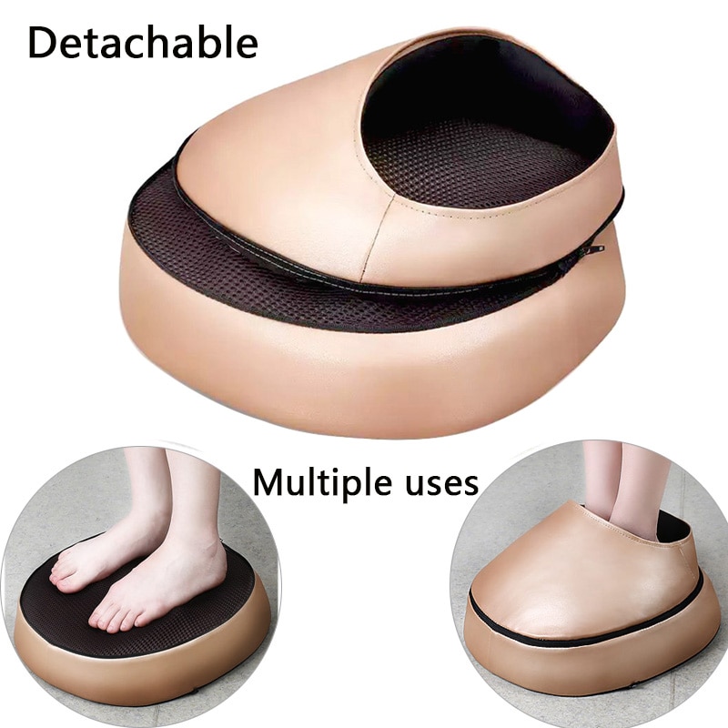 Electric foot massager roller Massage Machine fashion leather massager for back foot Infrared With heating Shiatsu Kneading