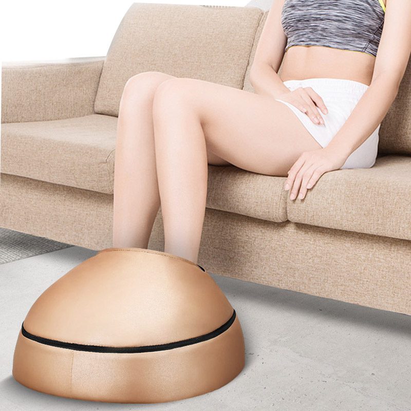 Electric foot massager roller Massage Machine fashion leather massager for back foot Infrared With heating Shiatsu Kneading