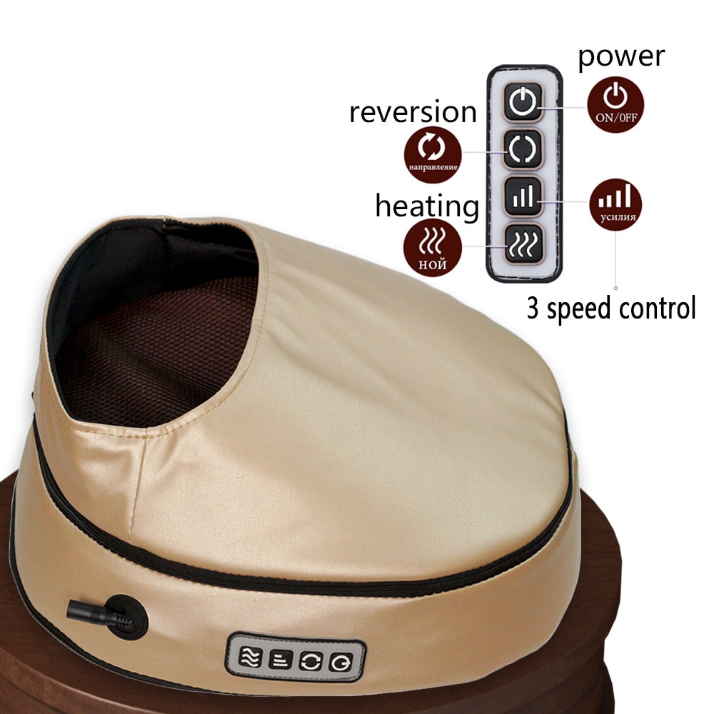 Electric foot massager roller Massage Machine fashion leather massager for back foot Infrared With heating Shiatsu Kneading