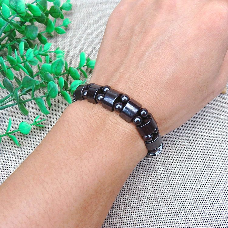 Magnetic therapy Health care Loss Weight Effective Black Stone Bracelets slimming Stimulating Acupoints  Arthritis Pain Relief