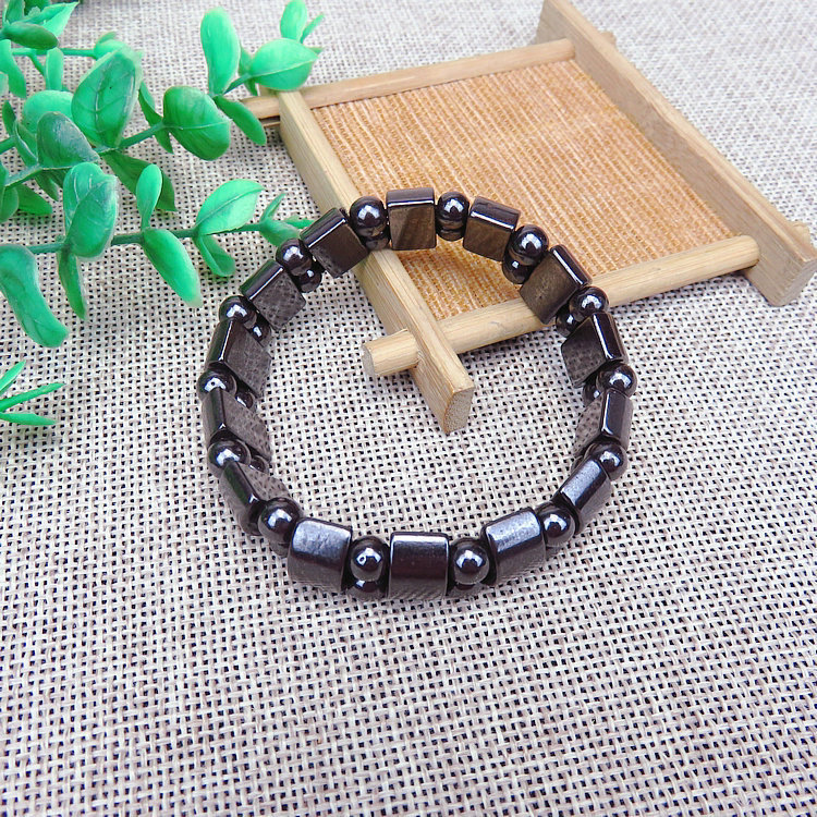 Magnetic therapy Health care Loss Weight Effective Black Stone Bracelets slimming Stimulating Acupoints  Arthritis Pain Relief