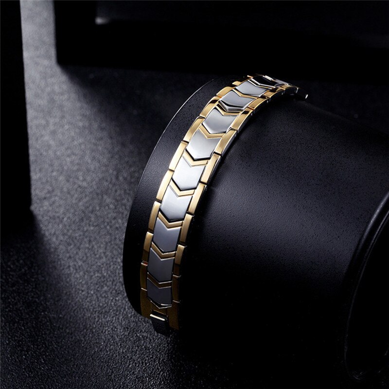 Men's Bracelet Bracelets Energy Germanium Magnetic Tourmaline Bracelet Health Care Jewelry For Women Bracelets Bangle Slimming