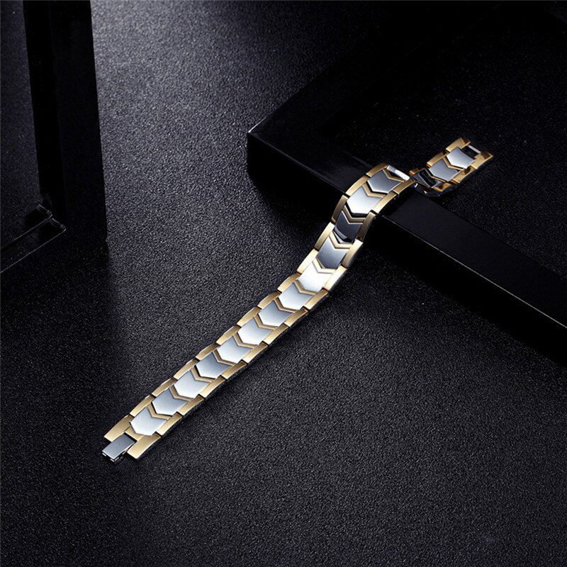 Men's Bracelet Bracelets Energy Germanium Magnetic Tourmaline Bracelet Health Care Jewelry For Women Bracelets Bangle Slimming