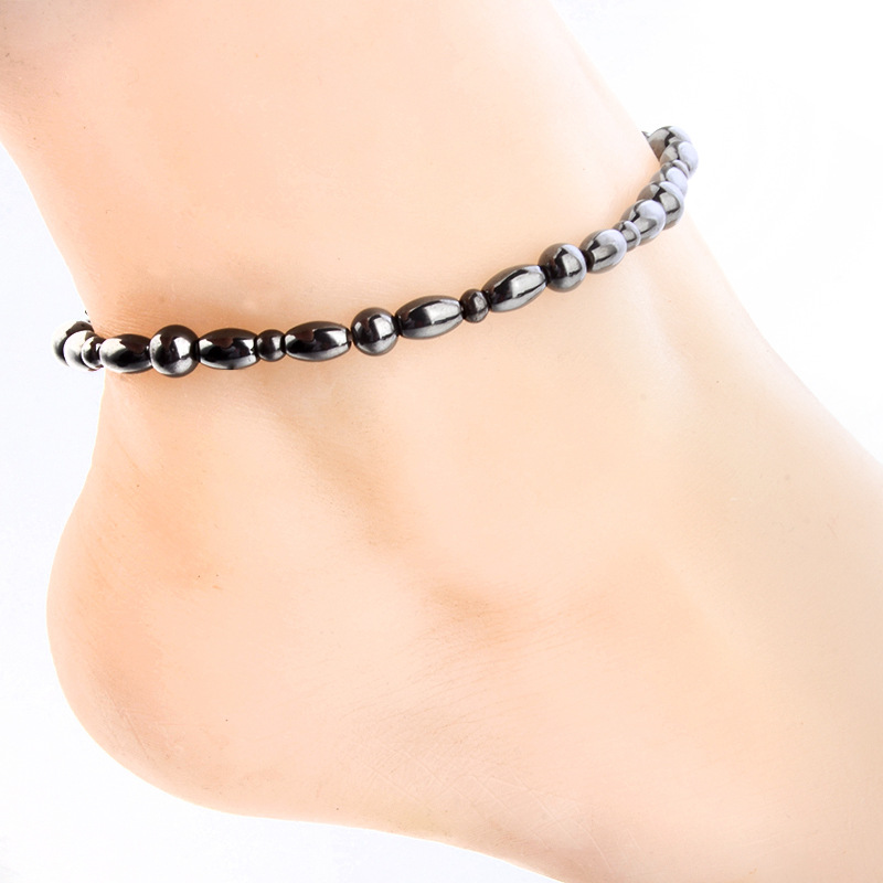 Magnetic Slimming Anklet Bracelet Black Gallstone Weight Loss Stimulating Acupoints Therapy Fat Burning Health Care