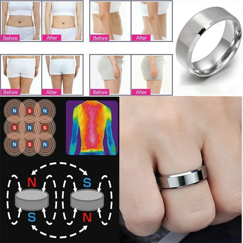 Magnetic Medical Magnetic Weight Loss Ring Slimming Tools Fitness Reduce Weight Ring String Stimulating Acupoints Gallstone Ring