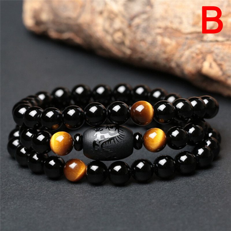 Body Slimming Weight Loss Anti-Fatigue Healing Bracelet White Cat Eye Bead Stretch Bracelet Magnetic Therapy Bead Slim For Women